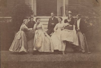 Unbekannte Gruppe, 1860er Jahre von English Photographer